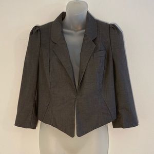 Taikonku • Anthropologie Grey Crop Blazer
